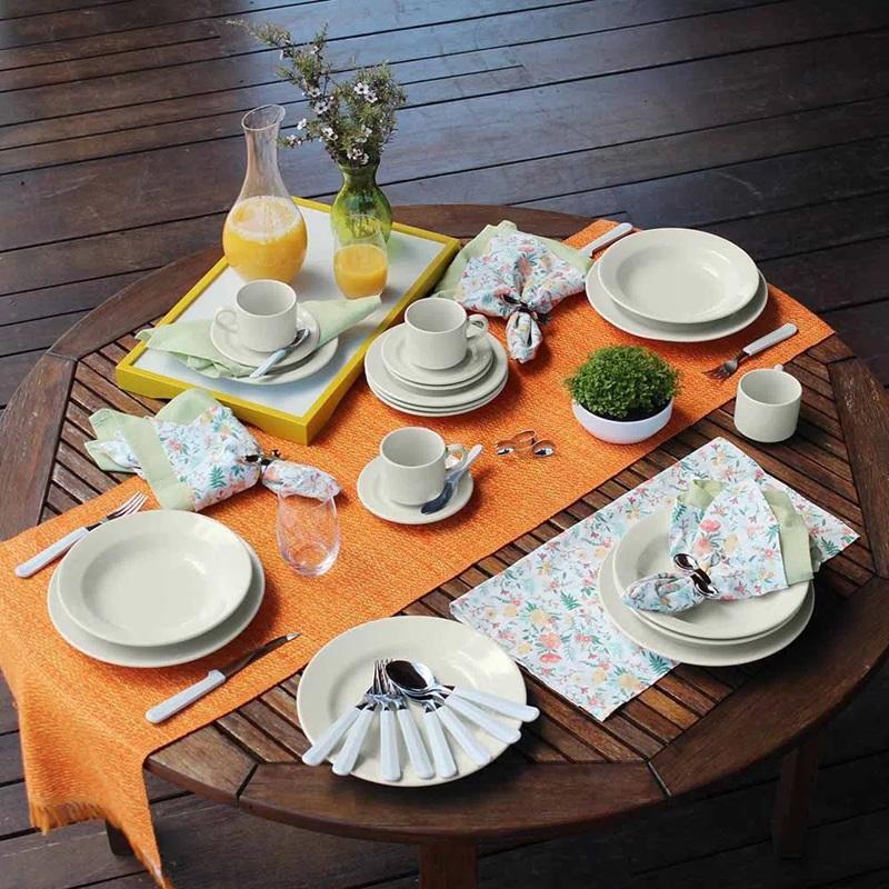 Aparelho de Jantar Biona 20 Peças Donna Branco Ae20-5002
